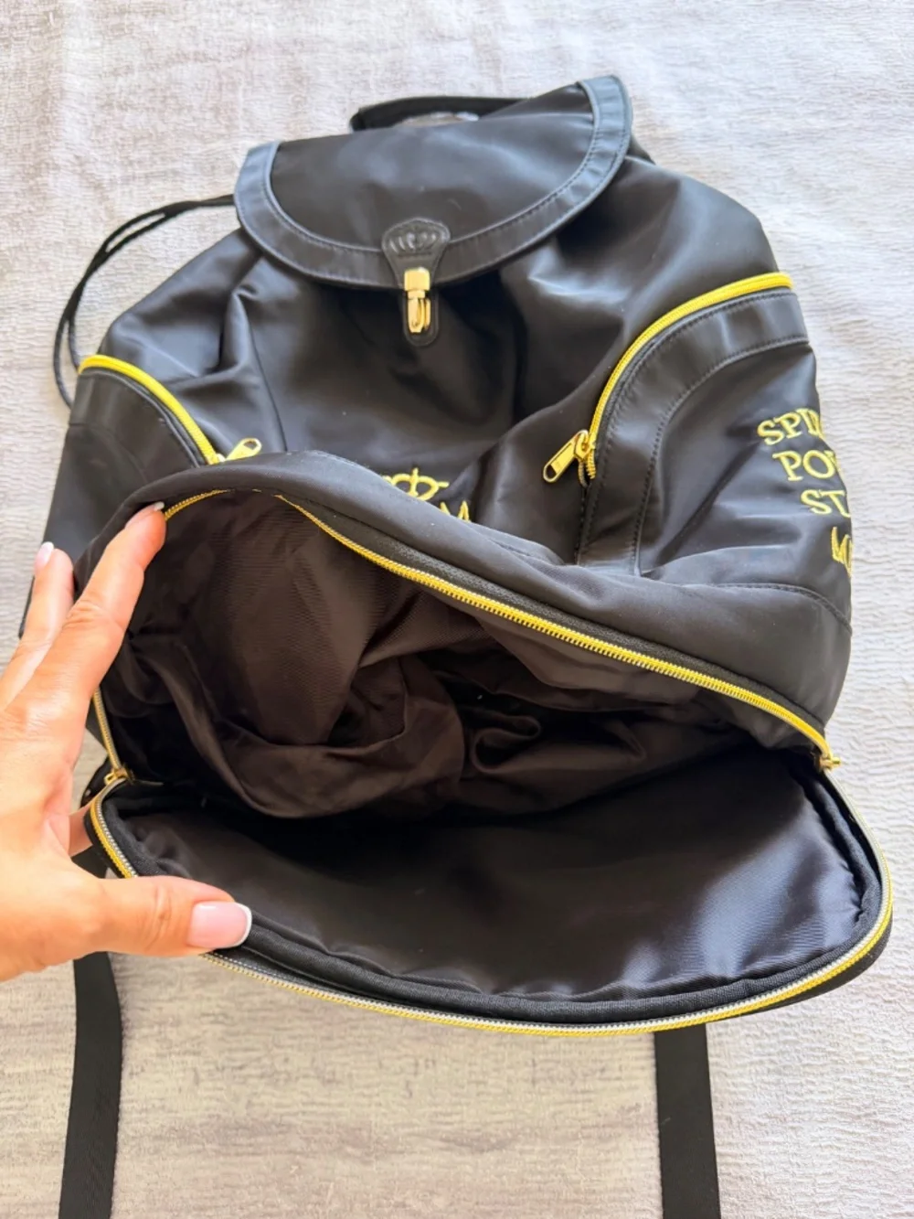 SPSM Basic Black Gold Backpack Gymnastics Sport